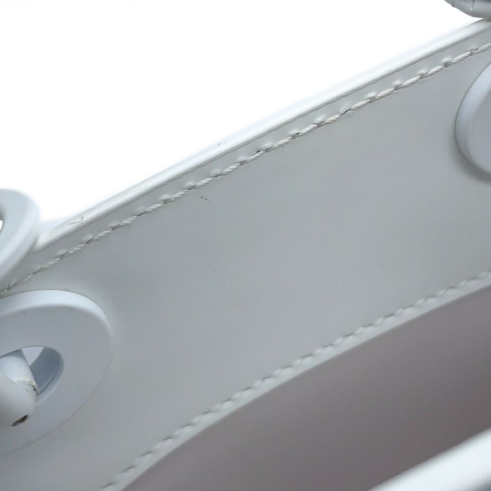 Dior Lady Dior Capsule Bag White Leather Plastic