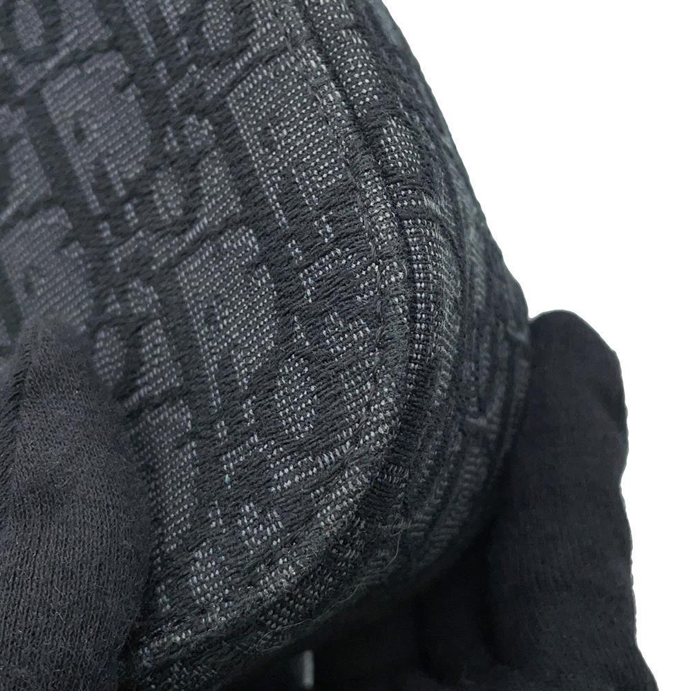 Dior Oblique Saddle Flap Messenger Bag Black1ADPO049YKS Jacquard Grained CalfLeather Size Small