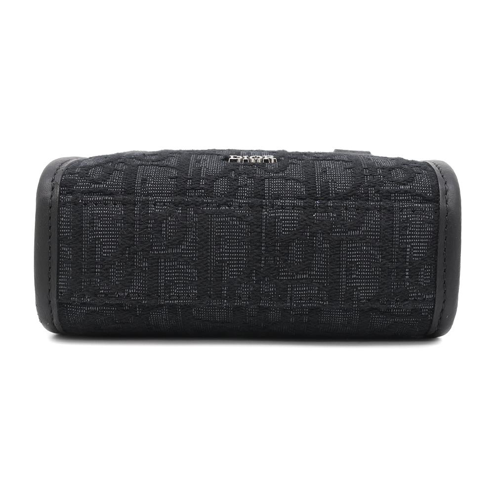 Dior Safari North South 2way Tote Bag Black2ESWS017YKY Jacquard Calf Leather Size Mini