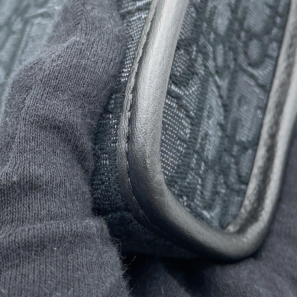 Dior Safari North South 2way Tote Bag Black2ESWS017YKY Jacquard Calf Leather Size Mini