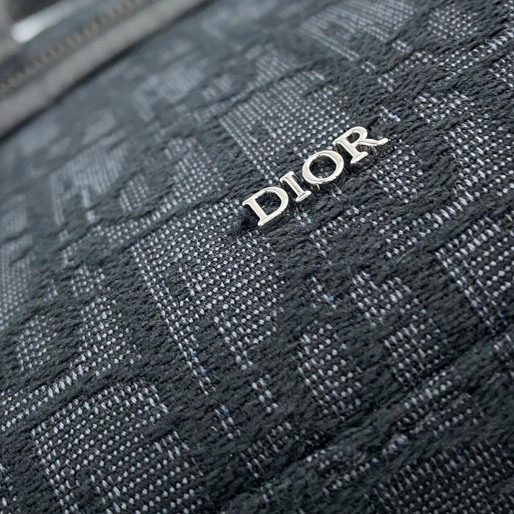 Dior Safari North South 2way Tote Bag Black2ESWS017YKY Jacquard Calf Leather Size Mini