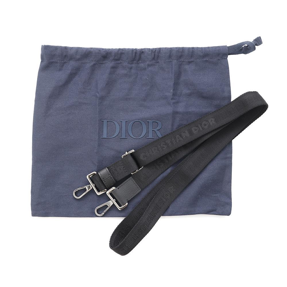 Dior Safari North South 2way Tote Bag Black2ESWS017YKY Jacquard Calf Leather Size Mini