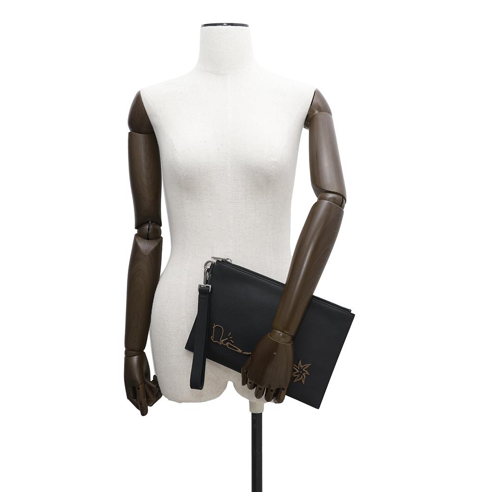 Dior Cactus Jack Collaboration Clutch Bag Black2ESCA338SOT Leather