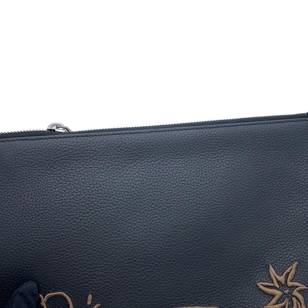 Dior Cactus Jack Collaboration Clutch Bag Black2ESCA338SOT Leather