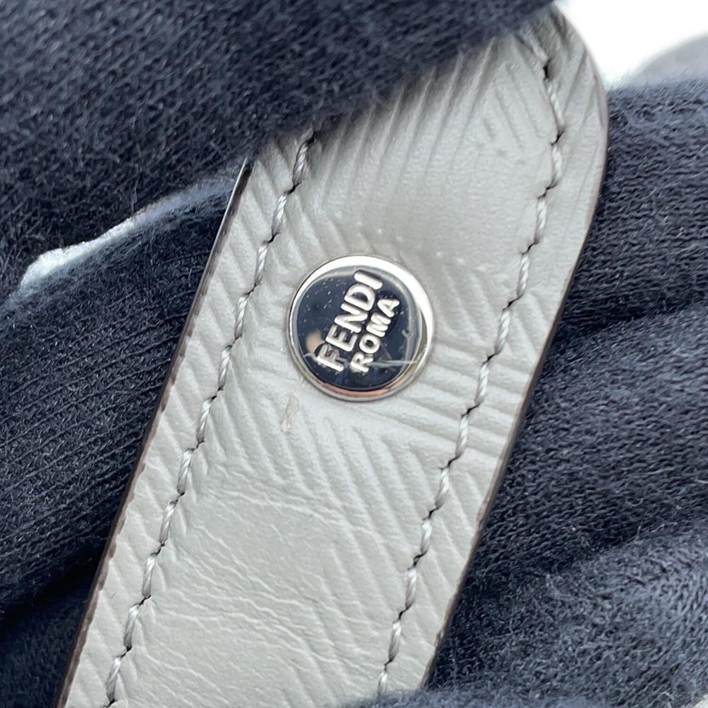 FENDI Peekaboo ICUXCross 2wayBag Gray7VA582 Leather