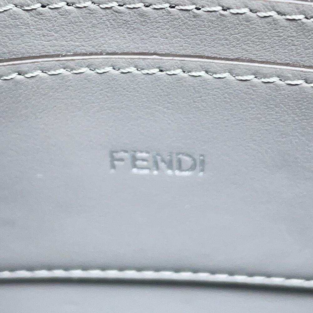 FENDI Peekaboo ICUXCross 2wayBag Gray7VA582 Leather