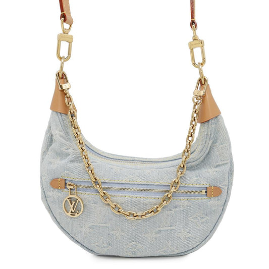LOUIS VUITTON loop Light BlueM24846 Monogram Denim