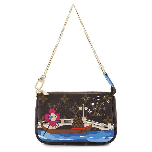 LOUIS VUITTON Mini Pochette Accessoires Vivienne BlueM68489 Monogram