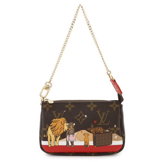 LOUIS VUITTON Mini Pochette Accessoires RedM63830 Monogram
