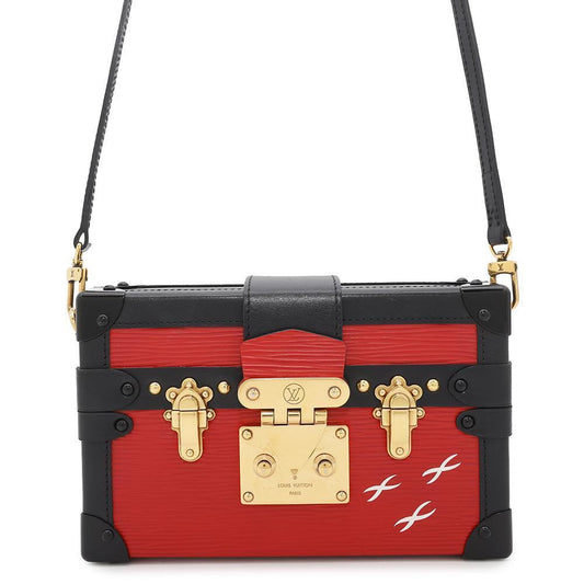LOUIS VUITTON Petite Malle Coquelicot/NoirM54651 Epi Leather