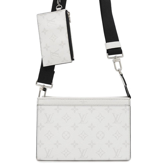 LOUIS VUITTON Gaston Wearable Wallet Taigarama Optical WhiteM30935 Monogram Taiga Leather