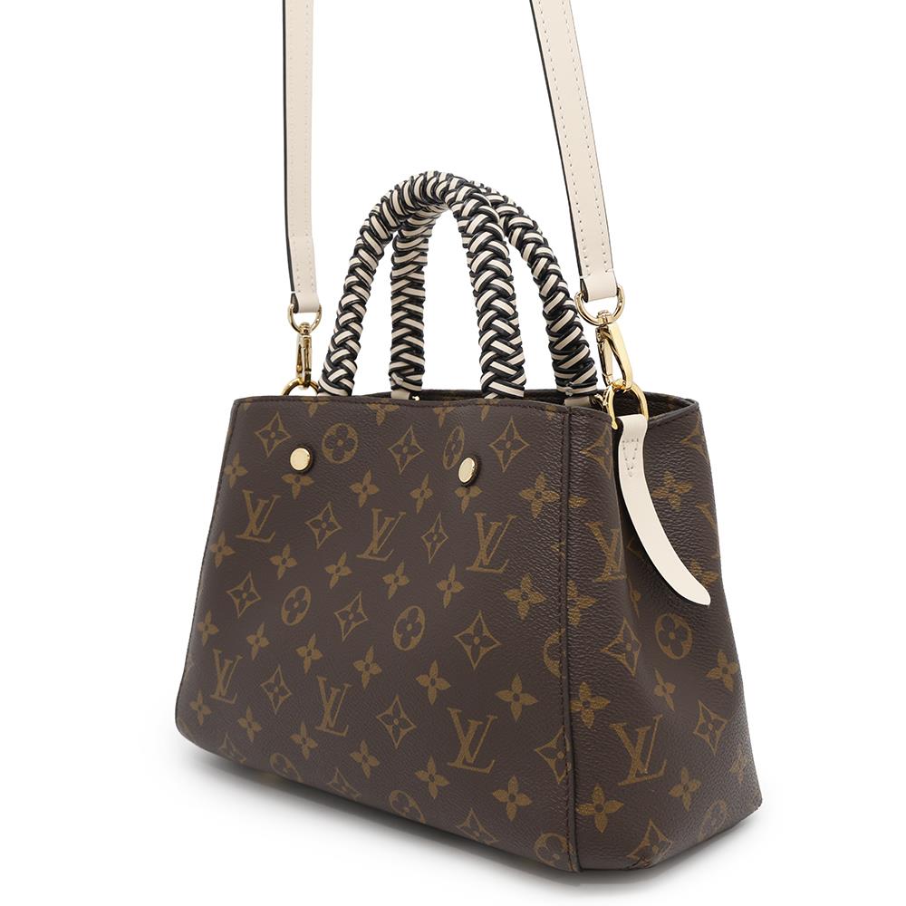 LOUIS VUITTON Montaigne Noir/CreamM45311 Monogram Size BB