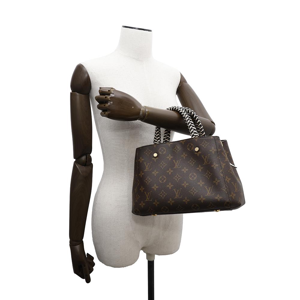 LOUIS VUITTON Montaigne Noir/CreamM45311 Monogram Size BB