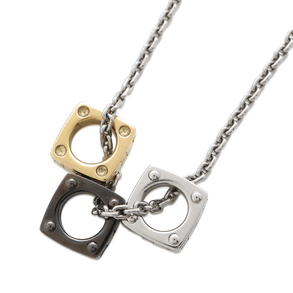 LOUIS VUITTON Pendant・Monogram Bold Silver/Gold/NoirM00675 Metal