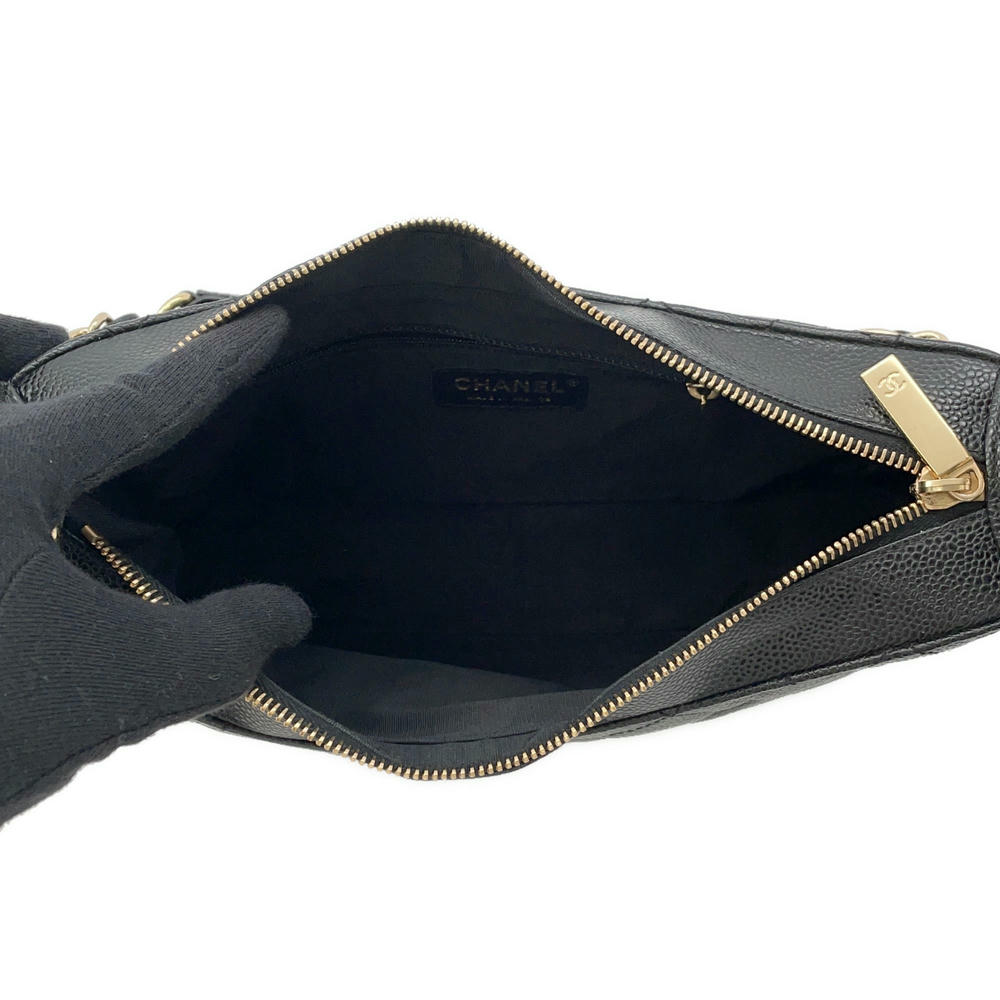 CHANEL CC Logo One Shoulder Bag BlackA20993 Caviar Leather