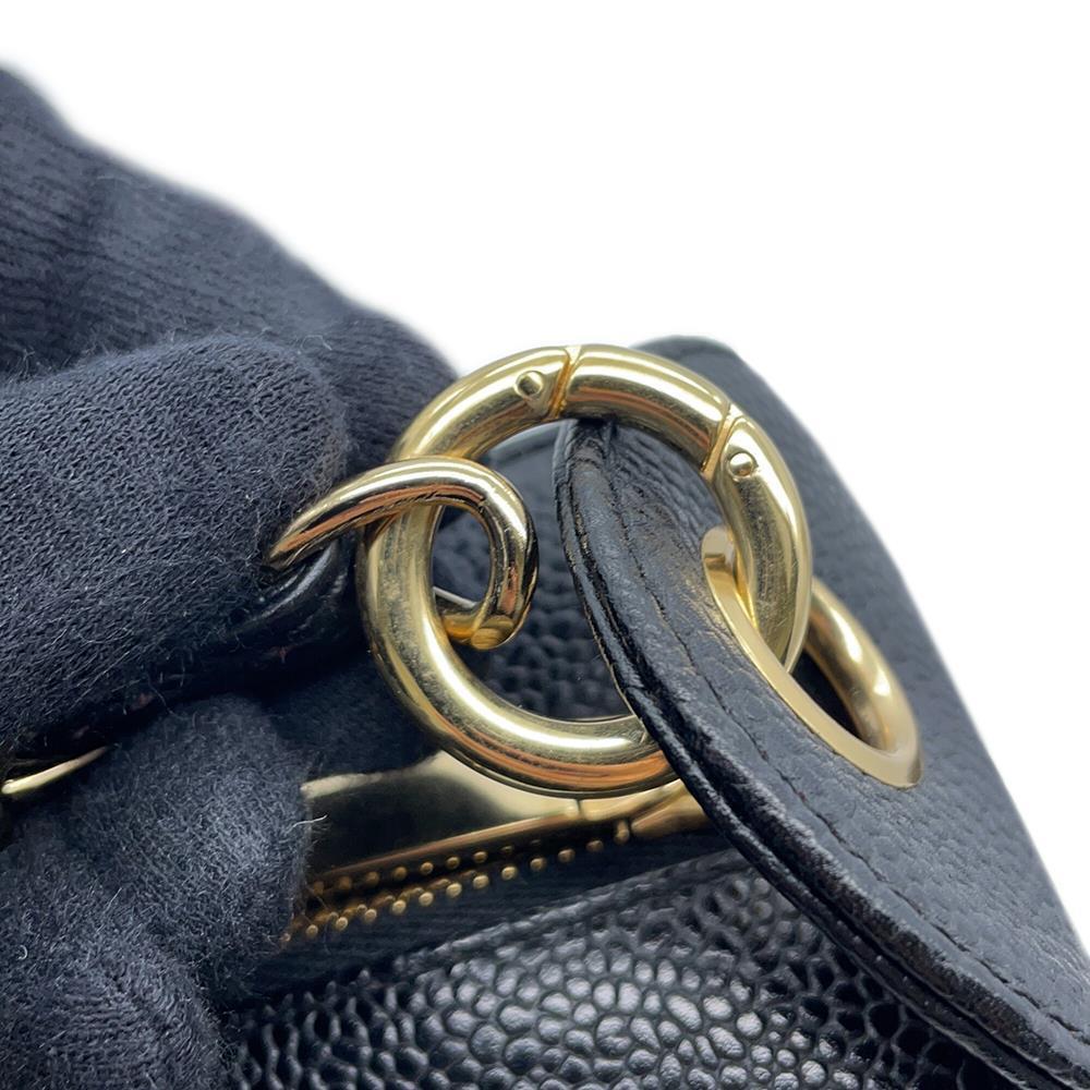 CHANEL CC Logo One Shoulder Bag BlackA20993 Caviar Leather