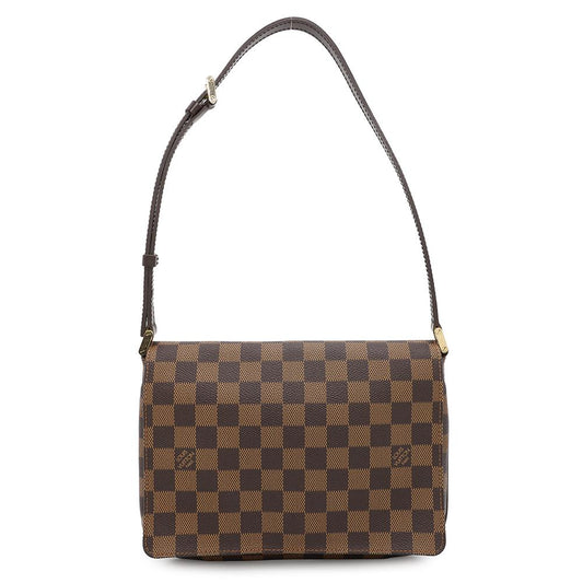 LOUIS VUITTON Musette Tango Short Shoulder OrangeN51255 Damier Ebene Canvas Size short