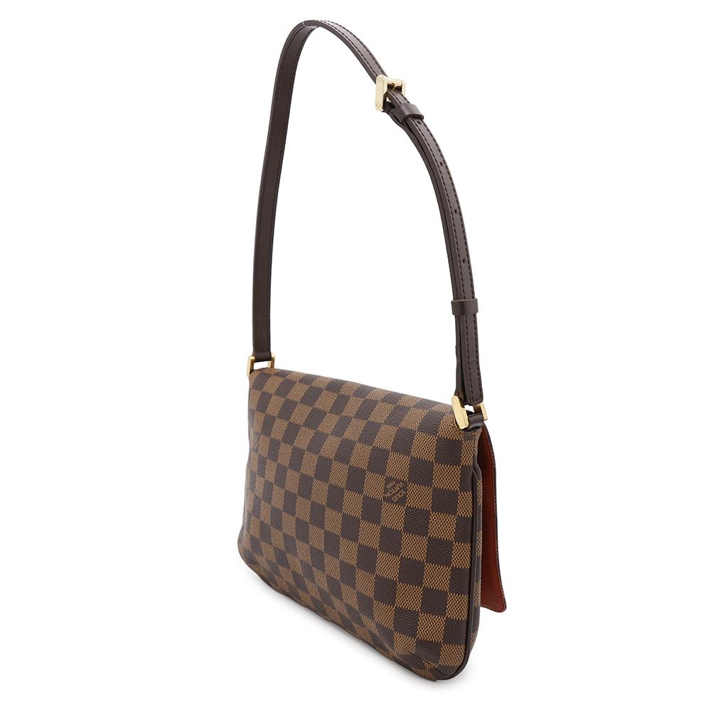 LOUIS VUITTON Musette Tango Short Shoulder OrangeN51255 Damier Ebene Canvas Size short
