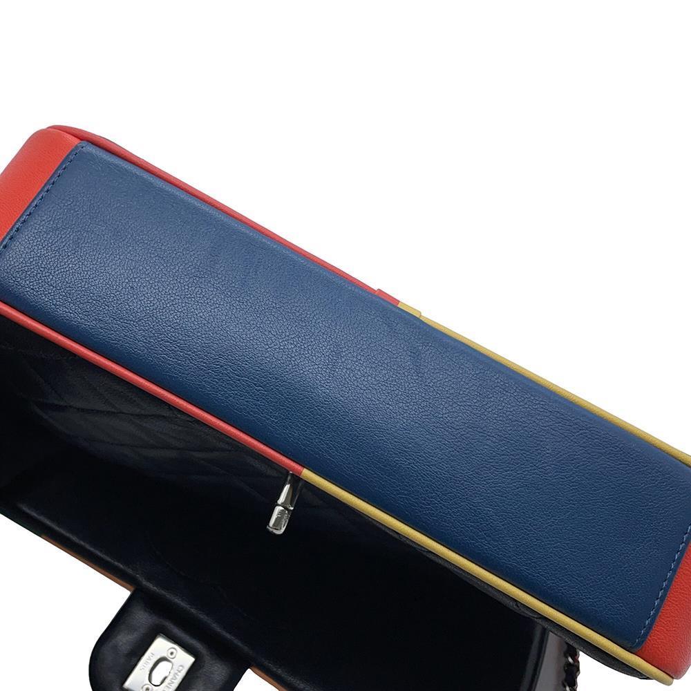 CHANEL CC Logo ChainShoulder Bag Black/MulticolorA93691 Lambskin