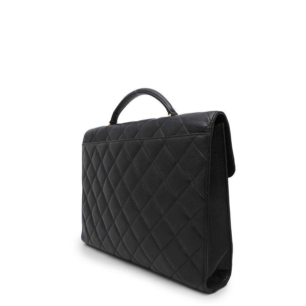 CHANEL Matelasse business bag BlackA02794 Caviar Leather