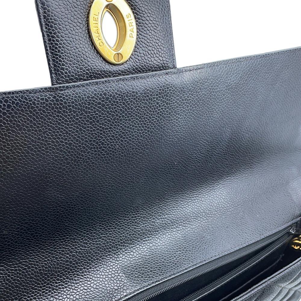 CHANEL Matelasse business bag BlackA02794 Caviar Leather