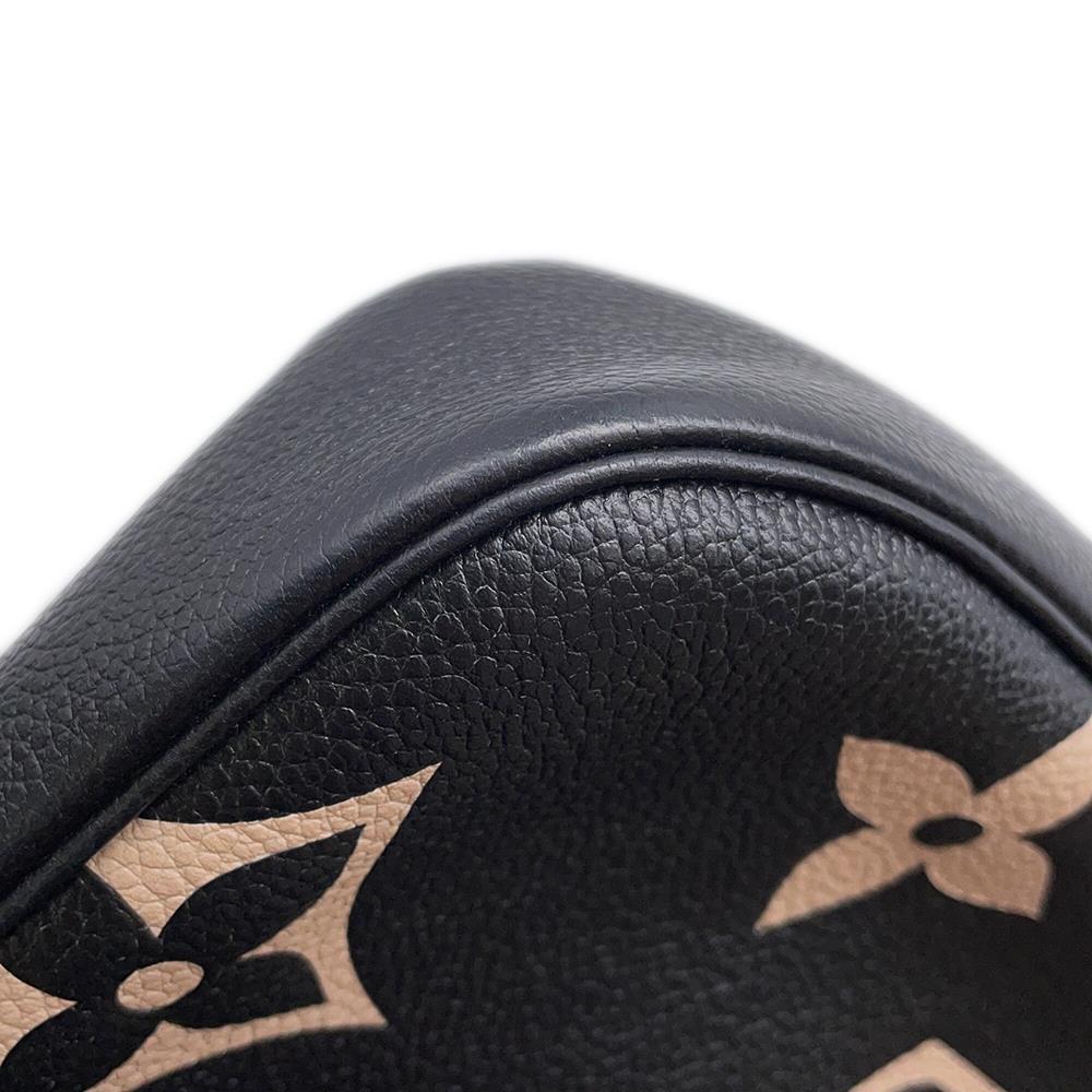 LOUIS VUITTON Multi Pochette Accessoires Black/CreamM45777 Monogram Empreinte Leather