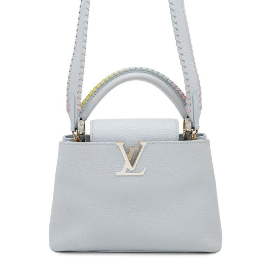 LOUIS VUITTON Capucines Light Blue Taurillon Leather Size BB