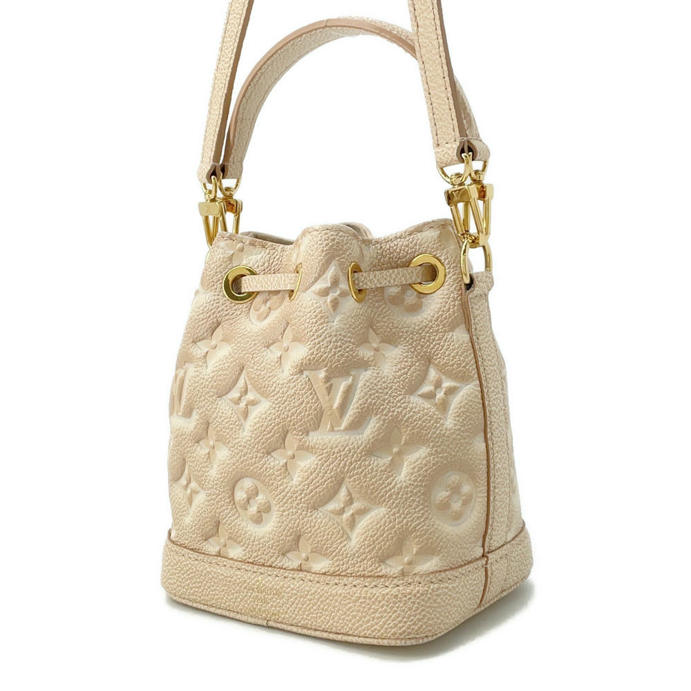LOUIS VUITTON Nanonoe BeigeM81463 Monogram Empreinte Leather Summer Stardust