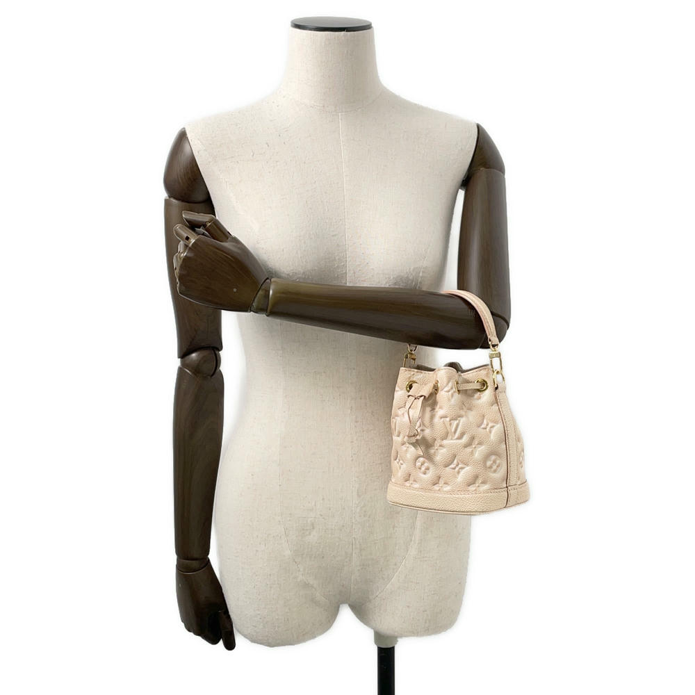 LOUIS VUITTON Nanonoe BeigeM81463 Monogram Empreinte Leather Summer Stardust