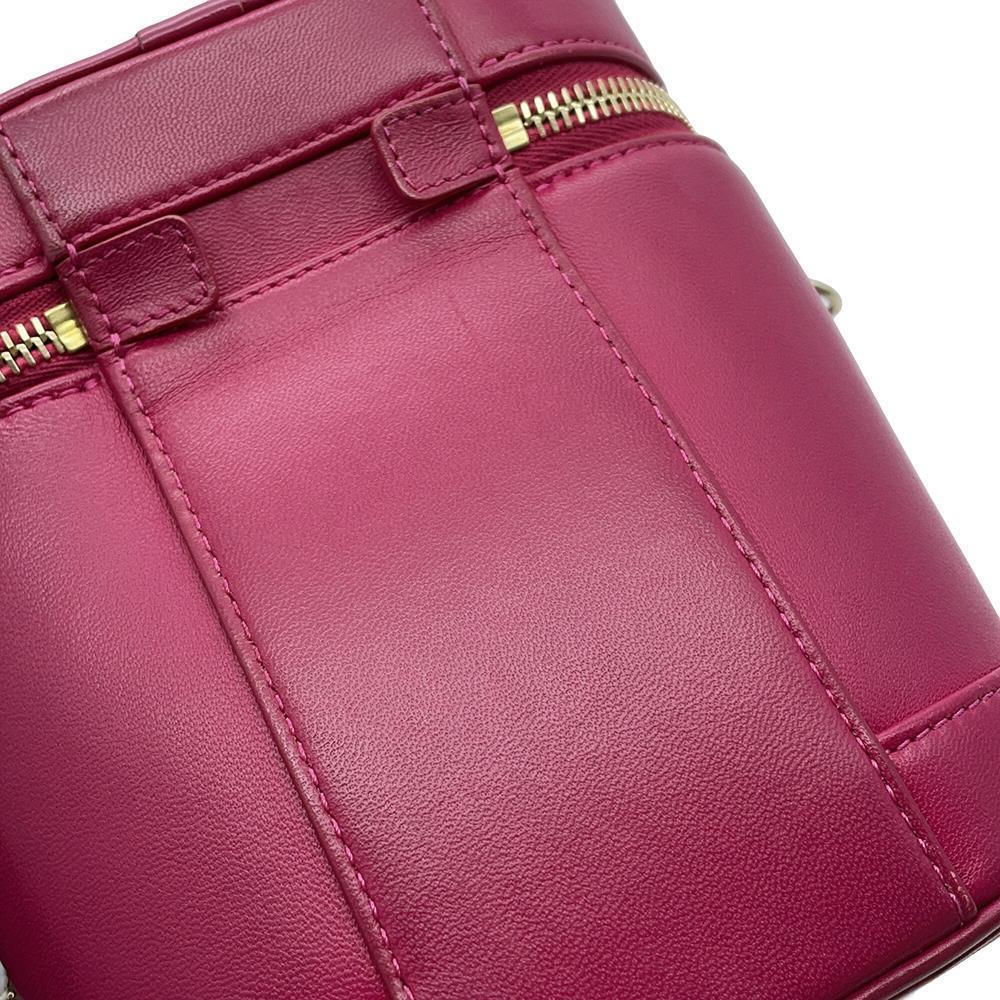 CHANEL CC Logo Vanity ChainShoulder Bag PurpleAS0323 Lambskin
