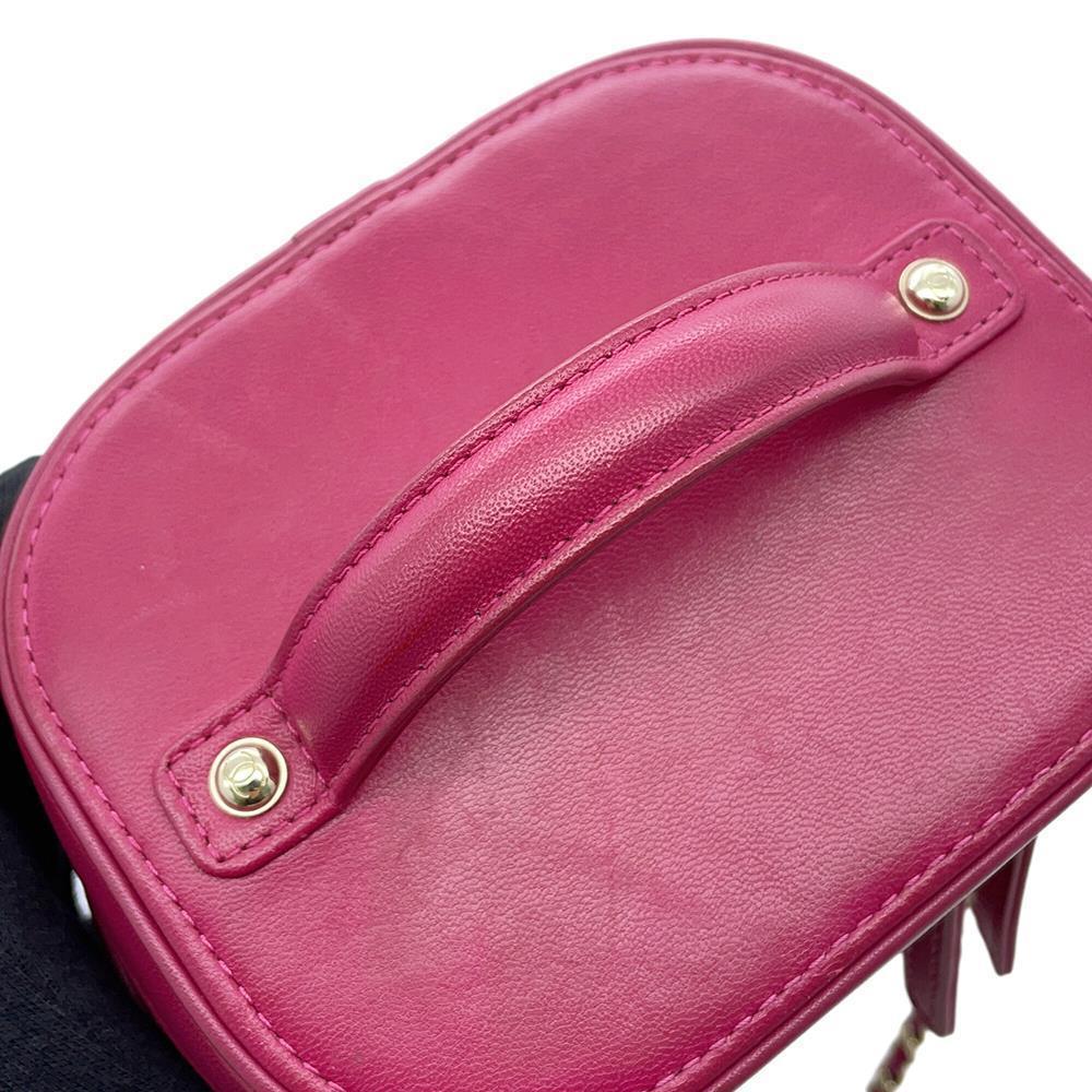 CHANEL CC Logo Vanity ChainShoulder Bag PurpleAS0323 Lambskin