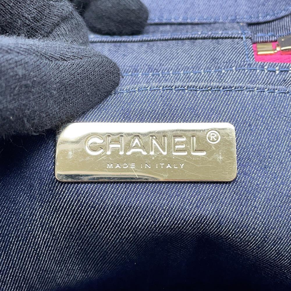 CHANEL CC Logo Vanity ChainShoulder Bag PurpleAS0323 Lambskin