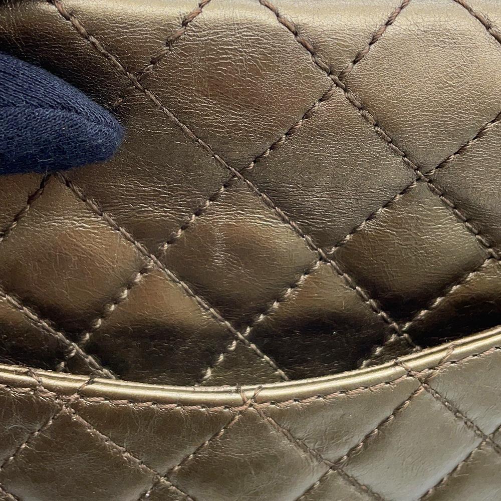 CHANEL 2.55 ChainShoulder Bag Bronze Leather