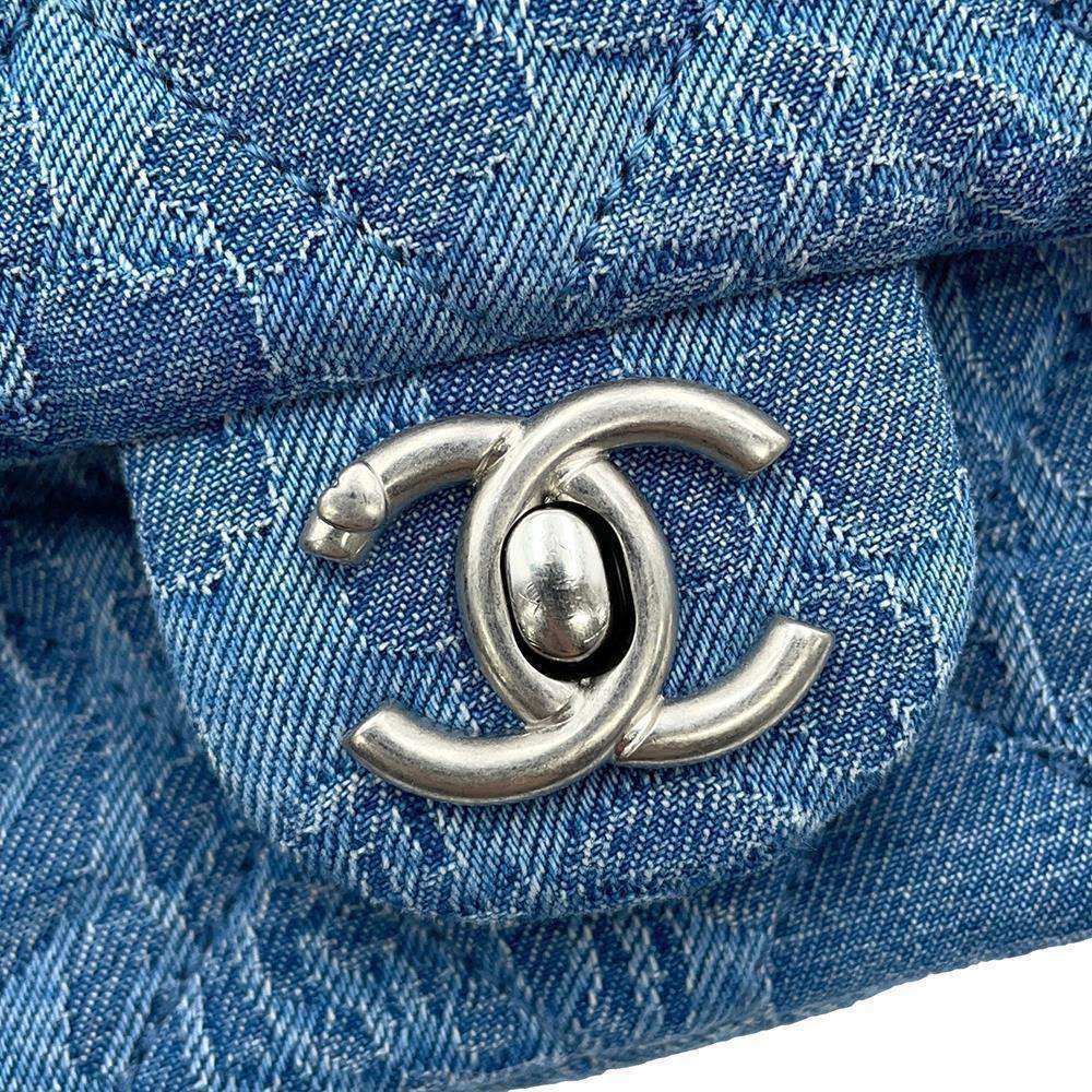 CHANEL Mini Matelasse  Denim・Camellia BlueAS3829 Denim
