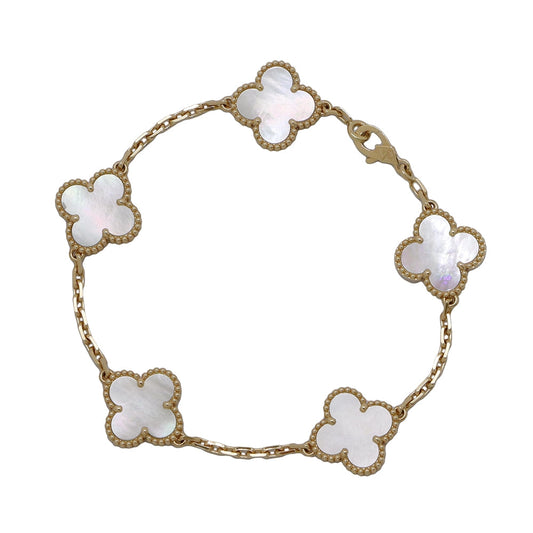 Van Cleef & Arpels Vintage Alhambra Bracelet 5 motifsVCARA41800 18K Yellow Gold