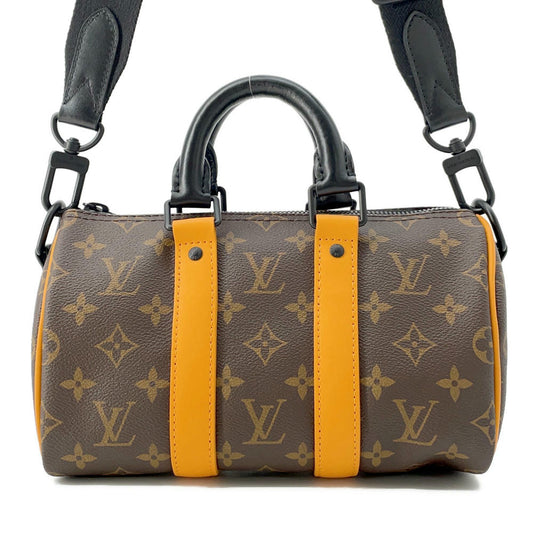 LOUIS VUITTON Macassar KeepallBandouliere BrownM46687 Monogram Macassar Canvas