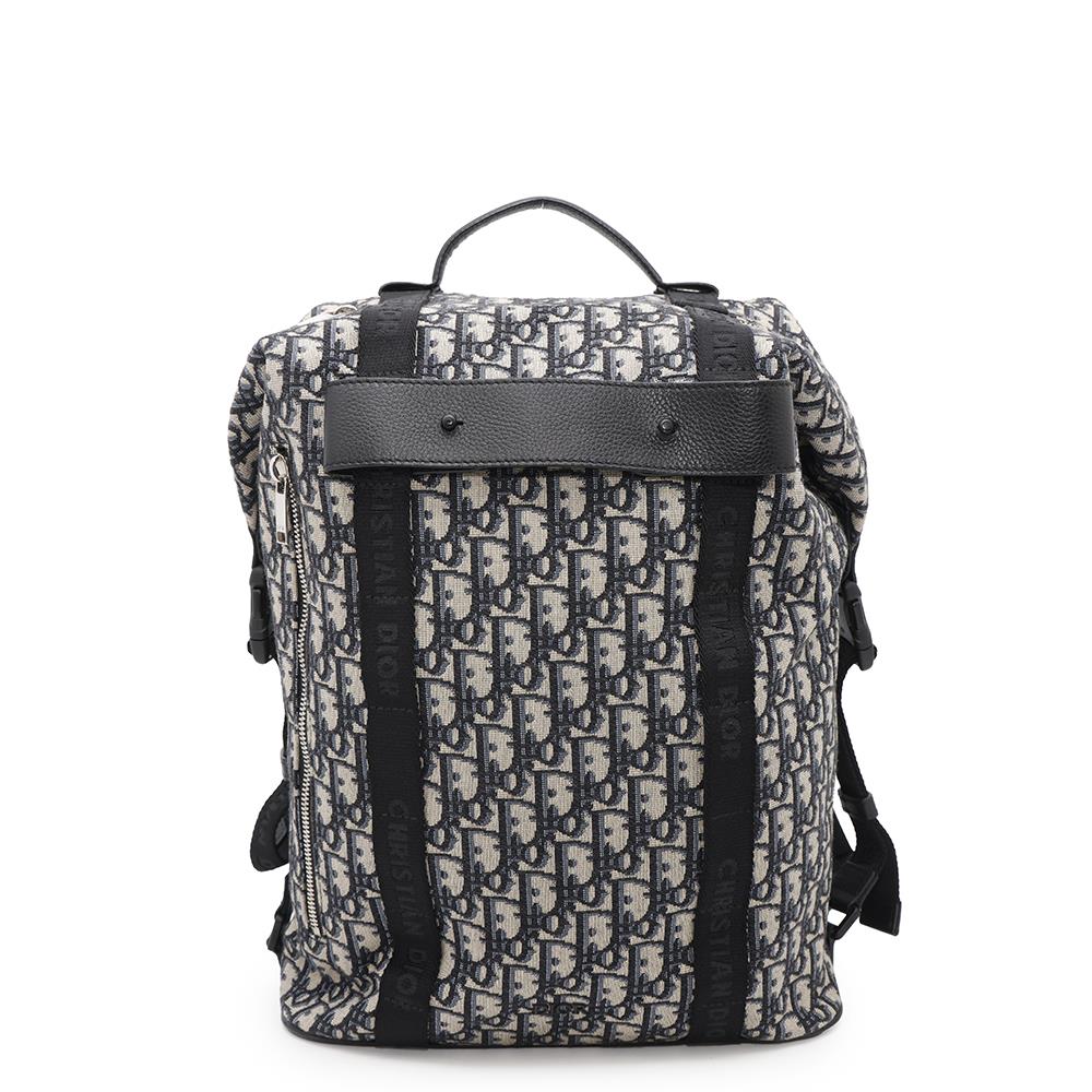Dior Safari Backpack Oblique Black/Navy1SFBA093YKY Canvas