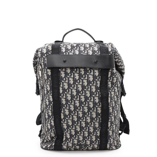 Dior Safari Backpack Oblique Black/Navy1SFBA093YKY Canvas