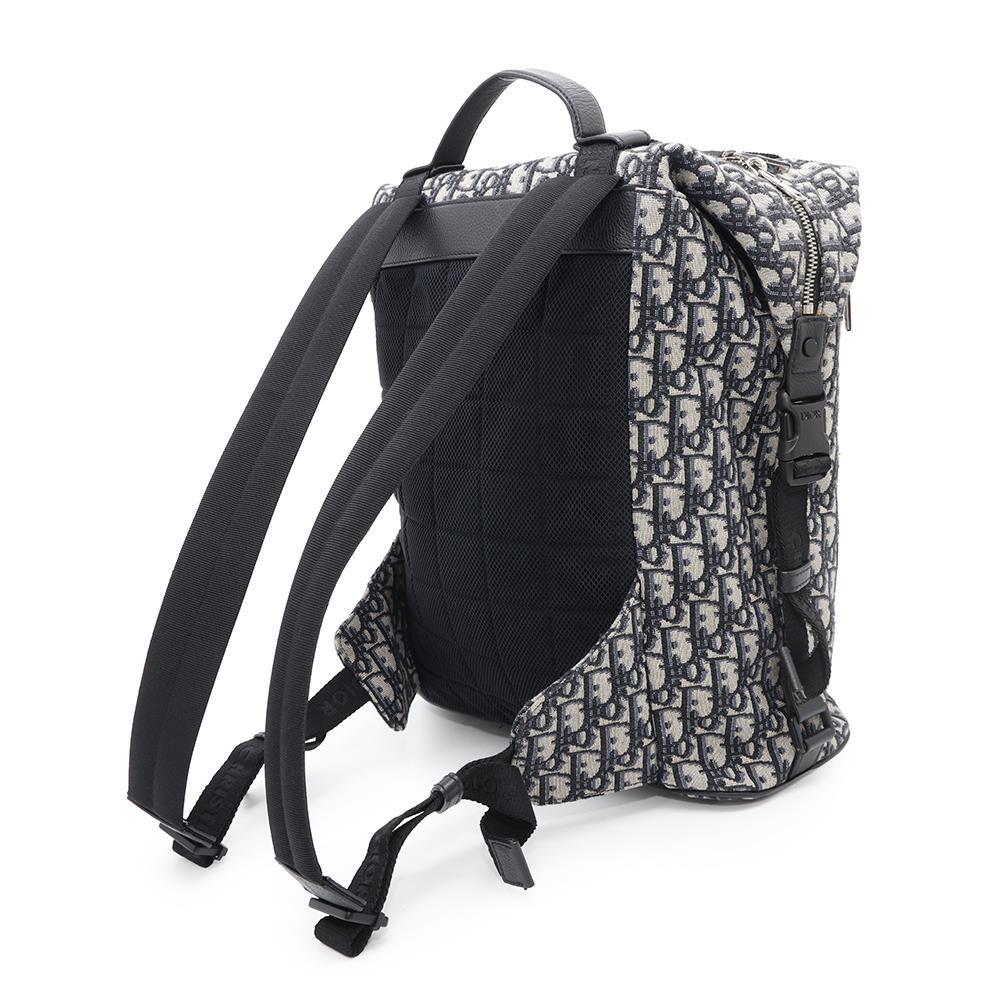 Dior Safari Backpack Oblique Black/Navy1SFBA093YKY Canvas