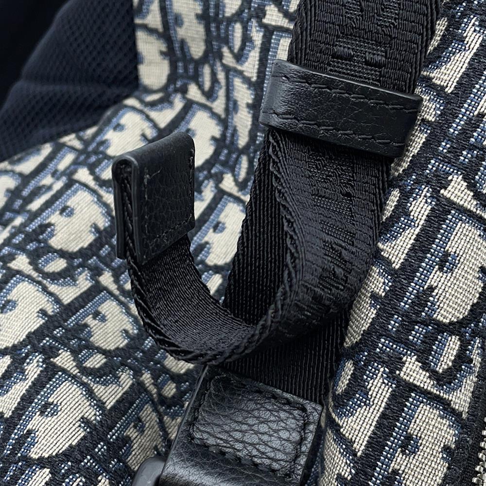 Dior Safari Backpack Oblique Black/Navy1SFBA093YKY Canvas