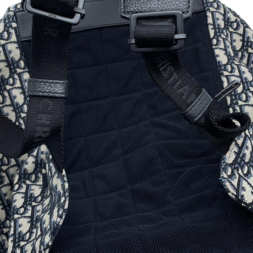 Dior Safari Backpack Oblique Black/Navy1SFBA093YKY Canvas