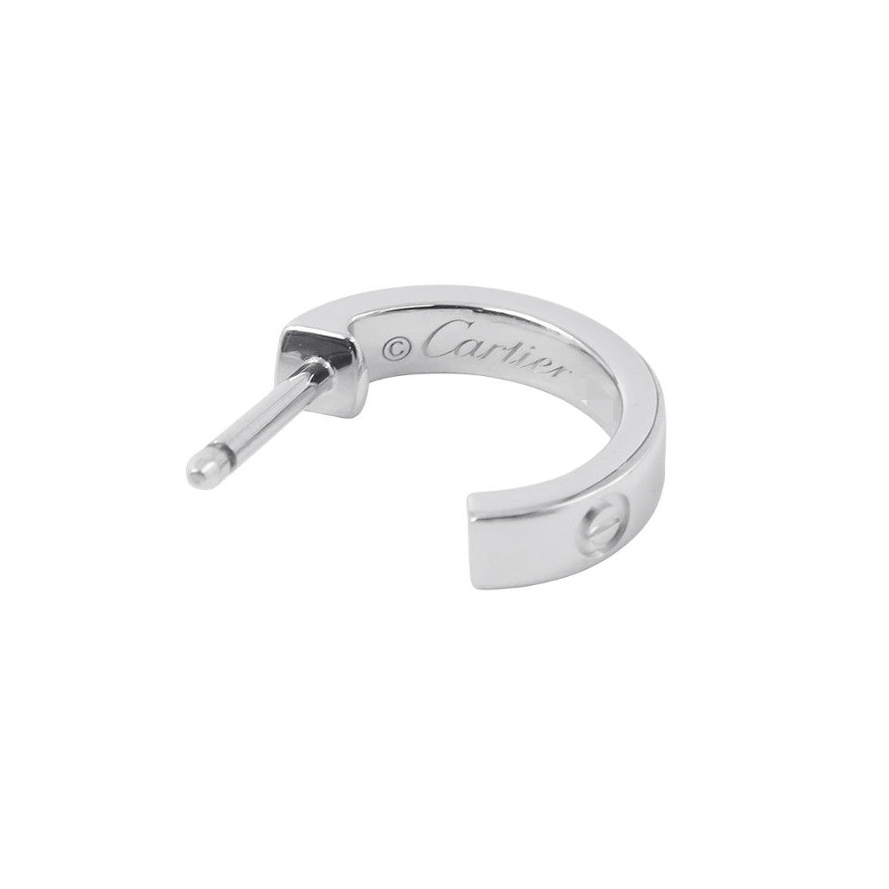 CARTIER Love Hoop Earrings Small Model Size SmallB8028900 18K White Gold