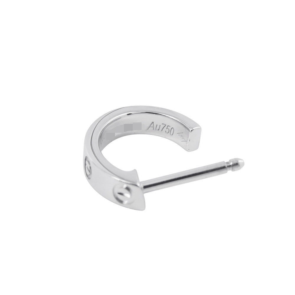 CARTIER Love Hoop Earrings Small Model Size SmallB8028900 18K White Gold