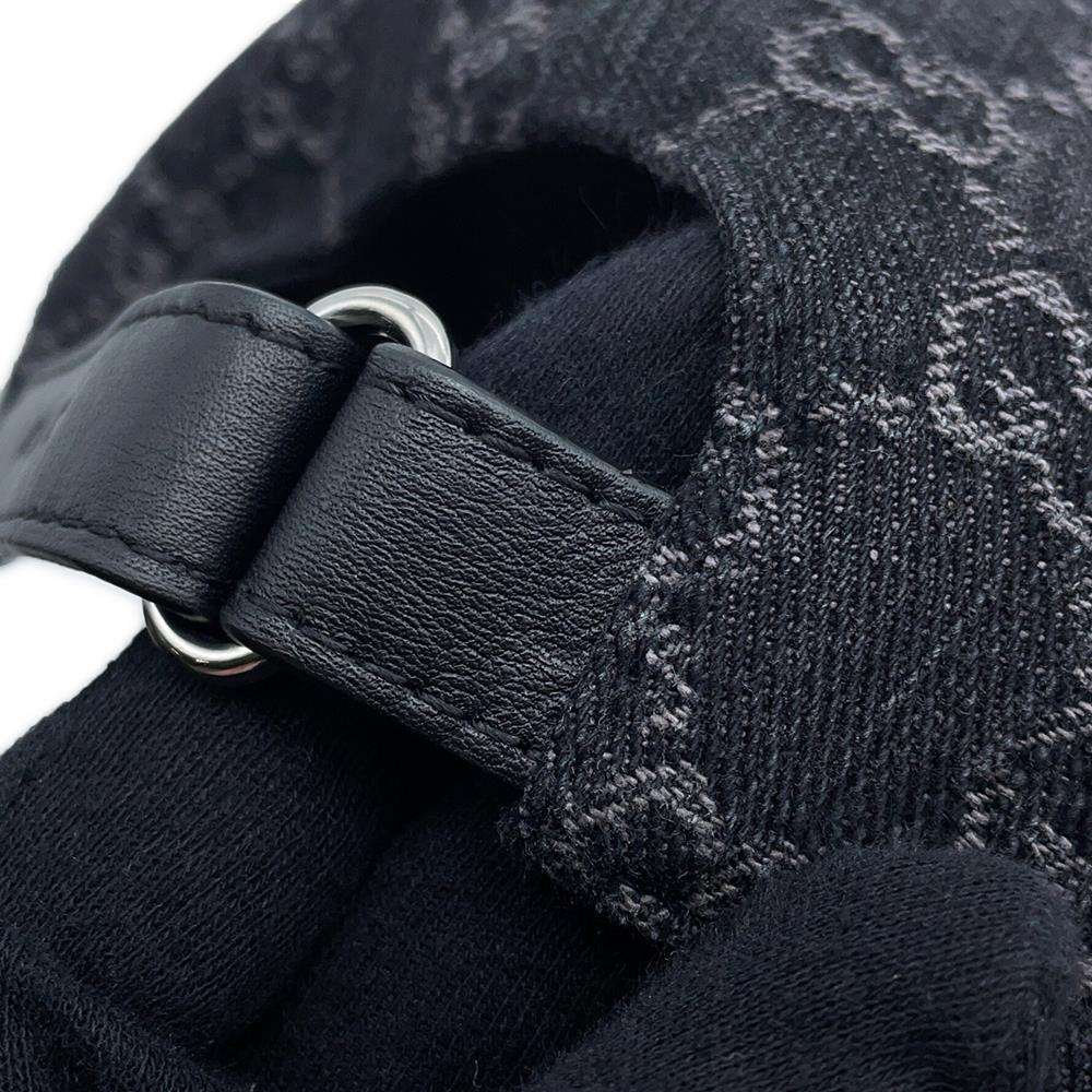 GUCCI GG Cap Size M Black777248 Cotton