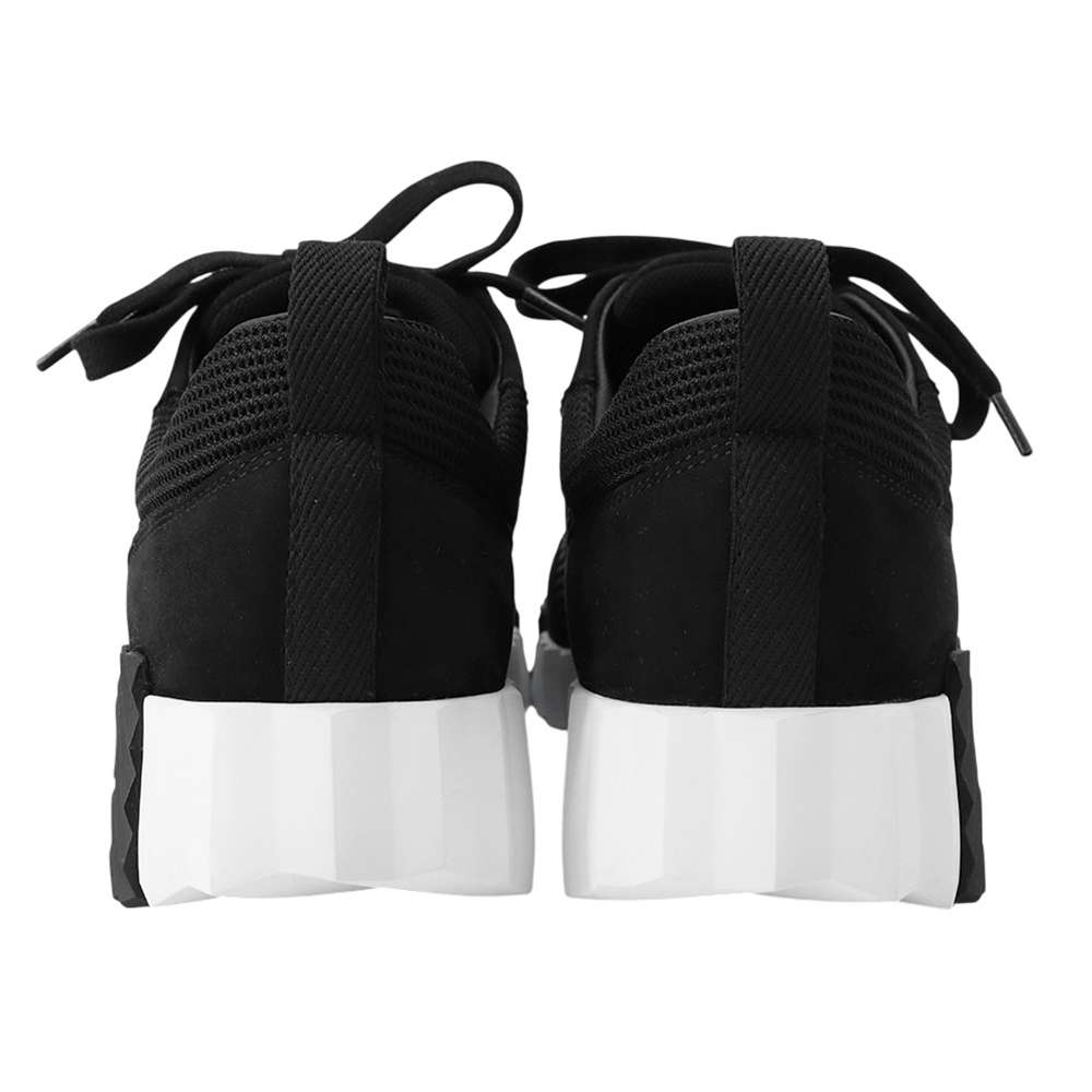 HERMES Sneakers bouncing Black Mesh・Graphic Chevre Velour Size 35.5