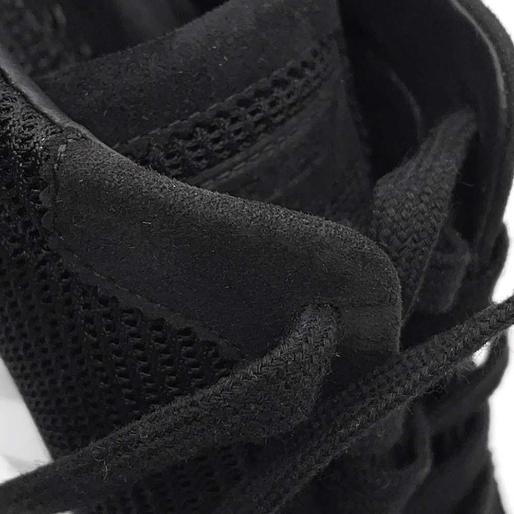 HERMES Sneakers bouncing Black Mesh・Graphic Chevre Velour Size 35.5