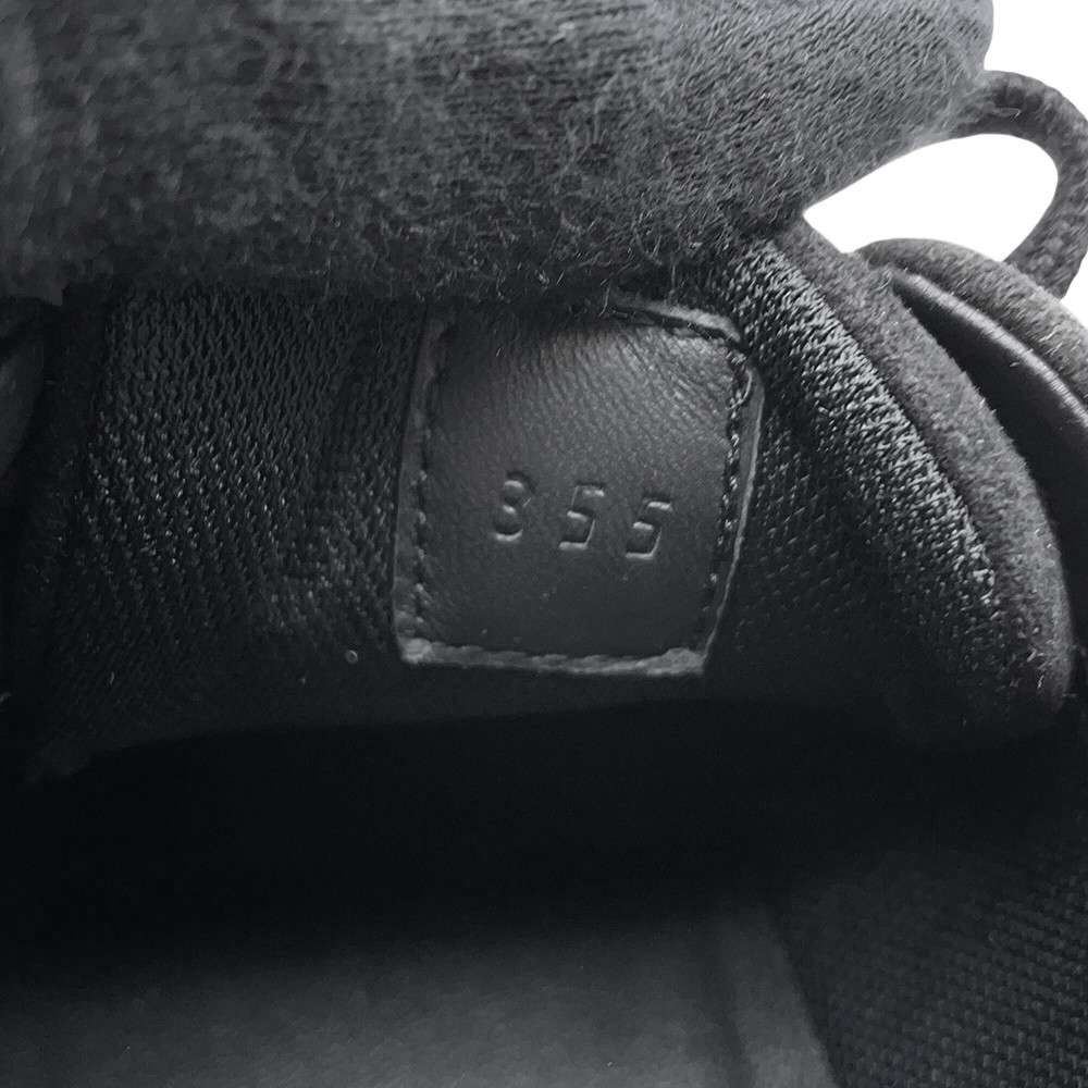 HERMES Sneakers bouncing Black Mesh・Graphic Chevre Velour Size 35.5