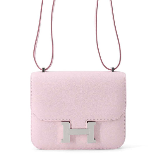HERMES Constance Miroir mauve pail Chevre Myzore Goatskin Size Mini