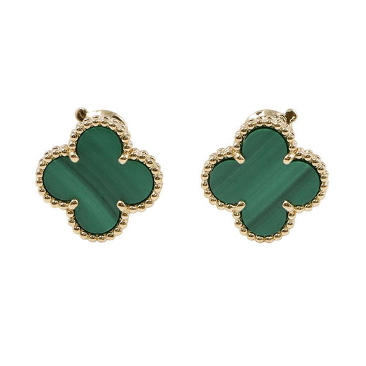 Van Cleef & Arpels Vintage Alhambra Earring Size vintageVCARO3QL00 18K Yellow Gold