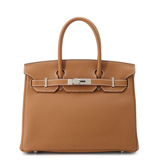 HERMES Birkin Gold Togo Leather Size 30